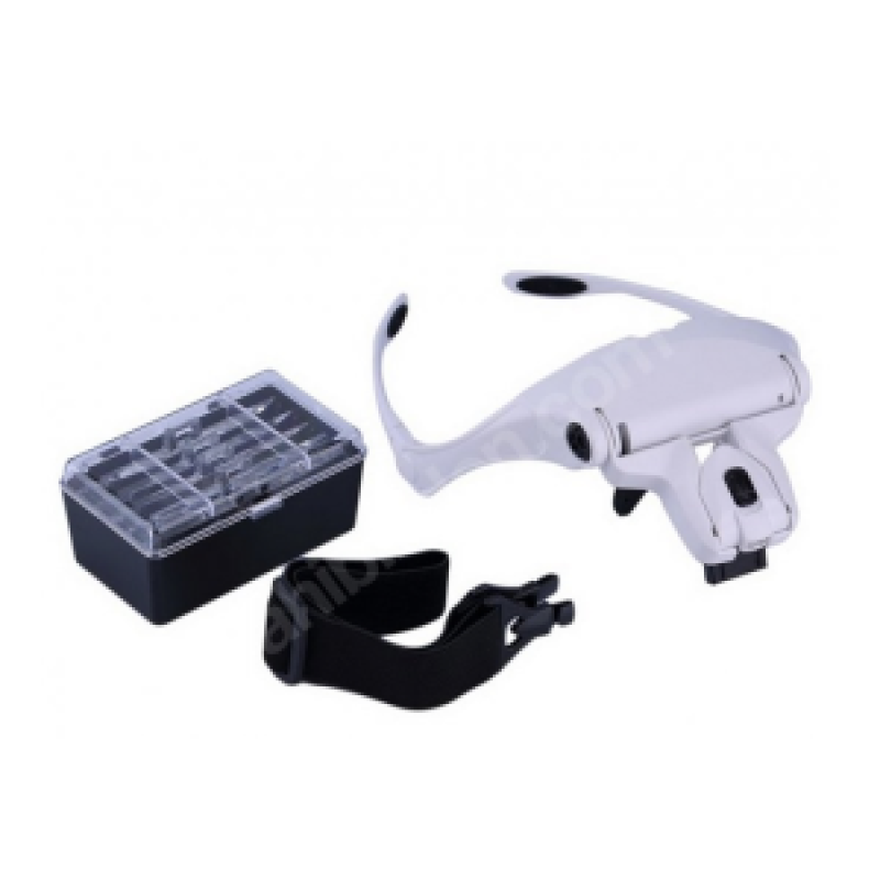 Gözlük Loop Ledli Büyüteç 5 Mercekli